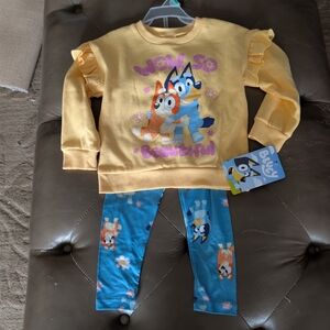 Bluey- Baby Girls 2 Piece Set Size 2T